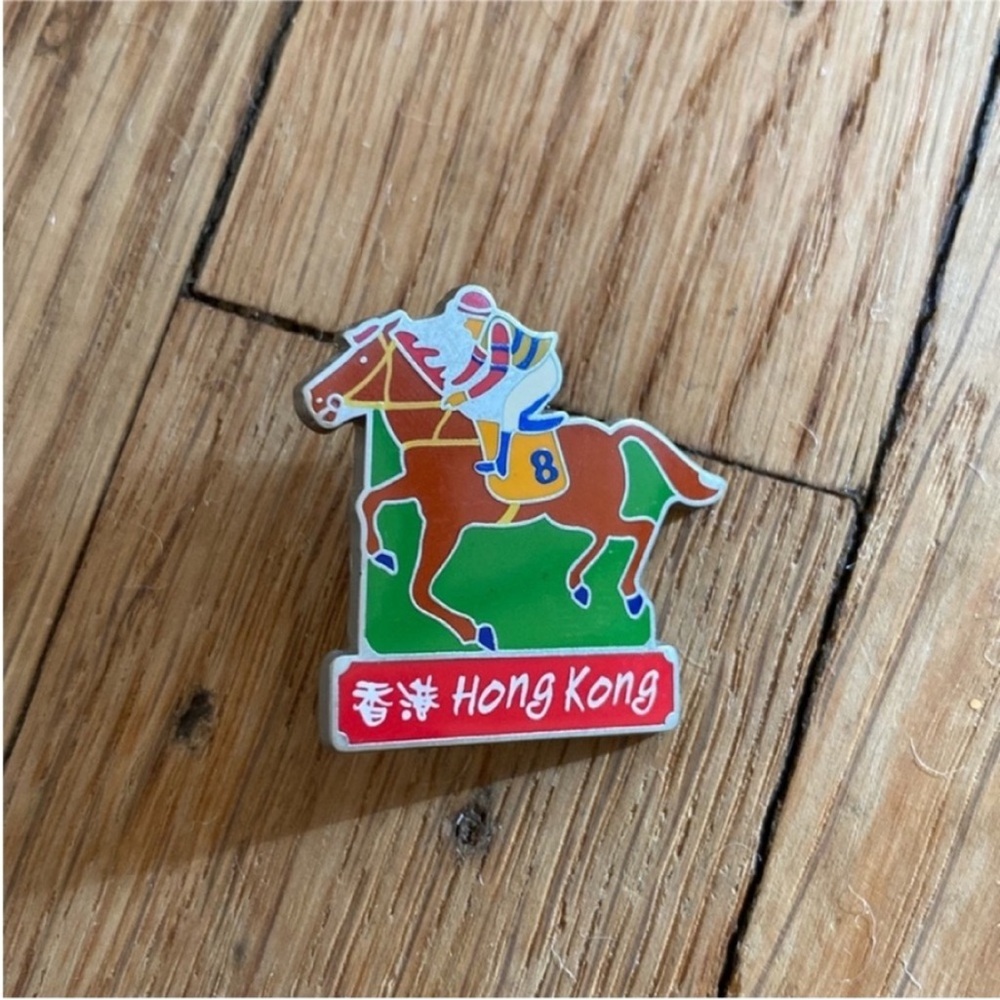 Hong Kong Pin Hong Kong Horse Pin Hong Kong Jockey Pin